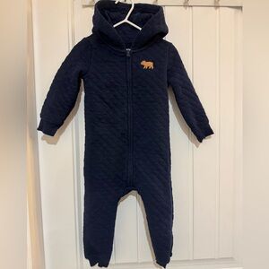 Carter’s quilted romper navy blue